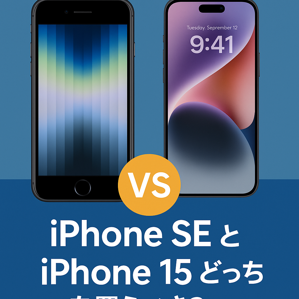 iPhone SEとiPhone 15どっちを買うべき？【2025年最新版】
